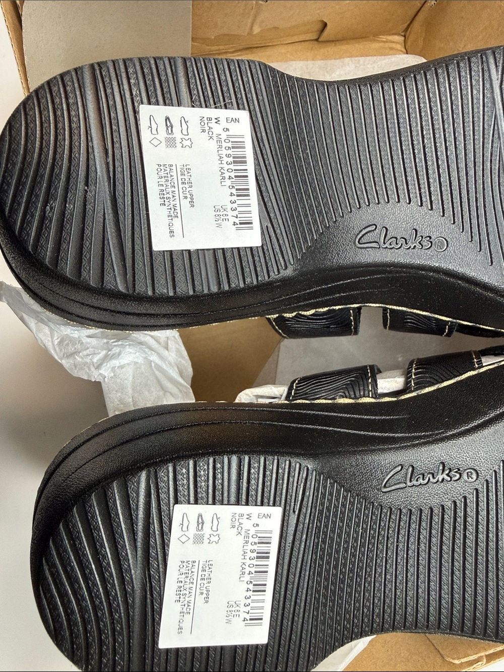 WIDE WIDTH Clarks Women's Merliah Karli Slip-on Strappy Sandals 8.5 W - Picture 10 of 11